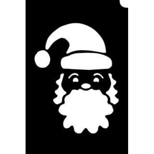 Glitter tattoo 087 Santa Face Pack Of 5 (087 Santa Face Pack Of 5)