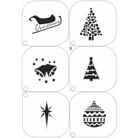 Grimas  Stencils Christmas 9 (Grimas Christmas 9)