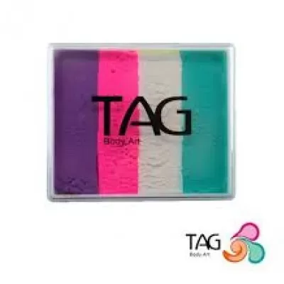 Tag Face and Body Paint - Split Cake 50g - Berry Wine and Pink