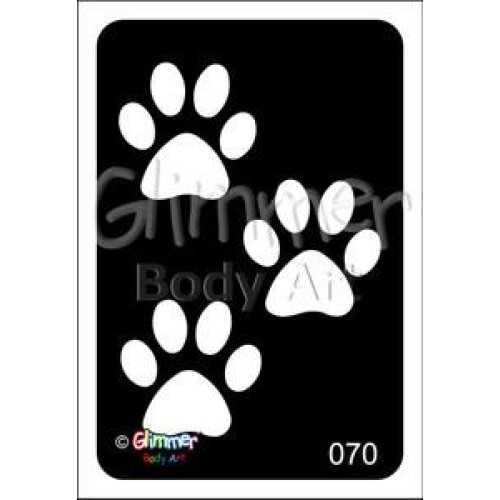Glitter tattoo 100 Paws Pack Of 5 (100)