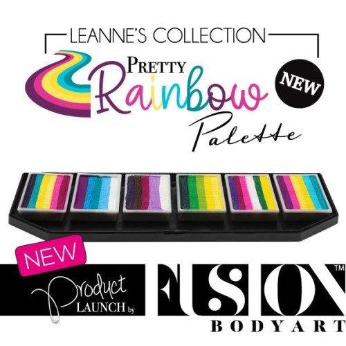 Fusion Body Art Leanne’s Pretty Rainbow Palette (Leanne’s Pretty Rainbow Palette)