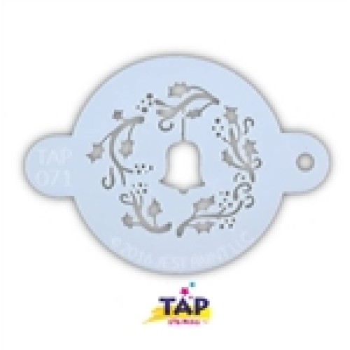 TAP 071 Christmas Wreath with Bell (TAP Stencil 071 Christmas Wreath with Bell)