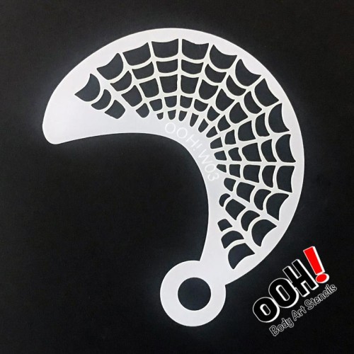 Ooh Body Art Stencil Wrap Spider Web (Spider Web Wrap W03)