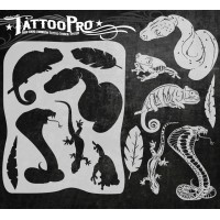 Airbrush Tattoo Pro Stencil Scales & Tails (Scales & Tailes APTS-140)