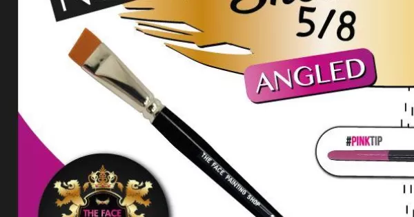 The Face Painting Shop 5/8 Short Angled Brush