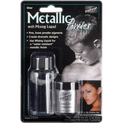 Mehron Metallic Powder Combo Pack Silver (COMBO PACK SILVER)