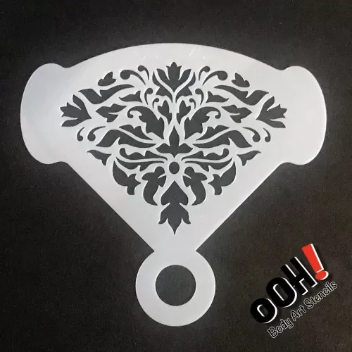 Ooh Body Art Stencil Mirror Damask